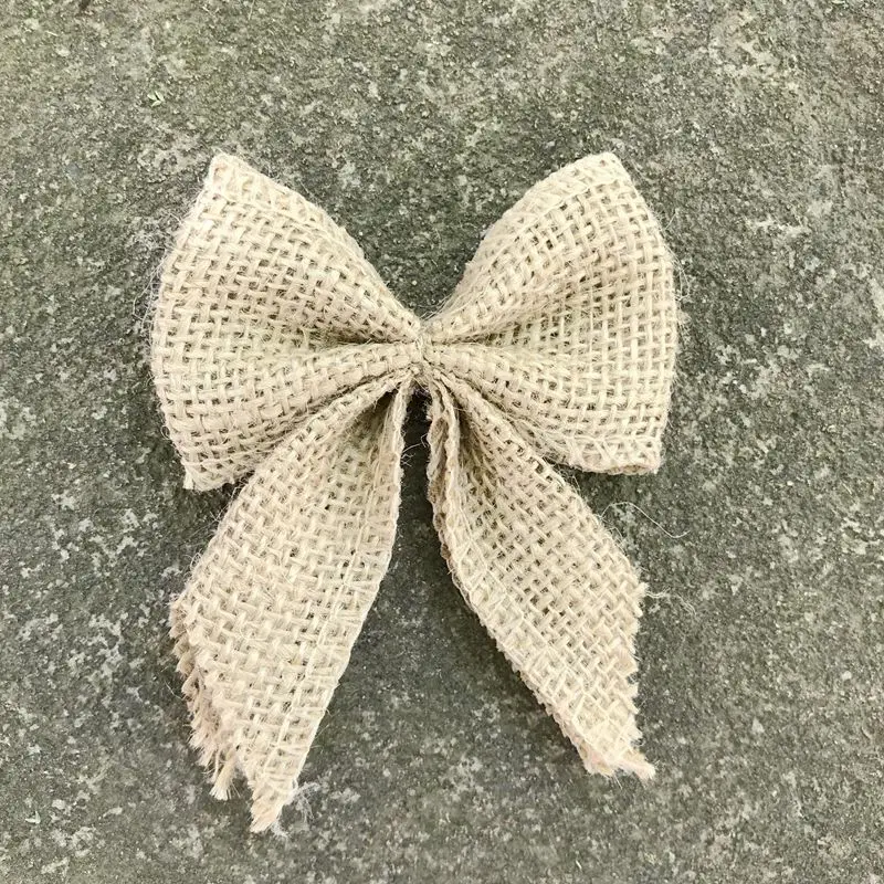 Банты из мешковины сделай сам 10 шт./лот подарочная корзина банты ленты узлы для