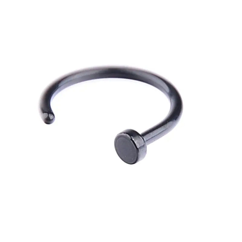 10 шт ноздри из нержавеющей носа кольца в нос клип на кольцо поддельные пирсинг