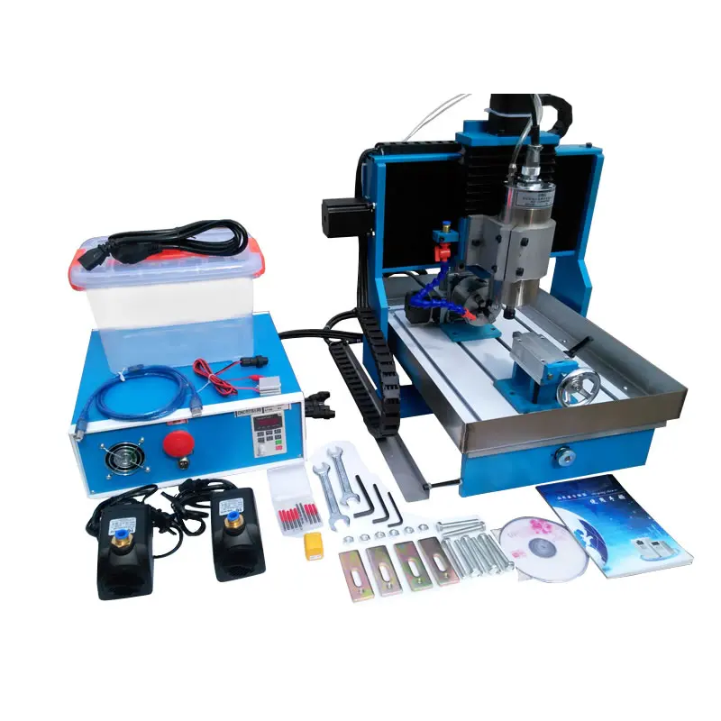 Линейный направляющий рельс фрезерный станок с ЧПУ водяным баком LY CNC 3040 2.2KW 4 оси