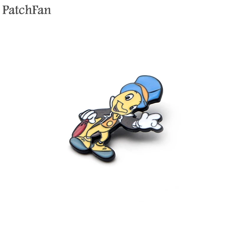 Patchfan Jiminy крикет цинковые булавки para рюкзак Прайд металлические украшения для одежды медаль сумка рубашка Значки броши для мужчин и женщин A1118