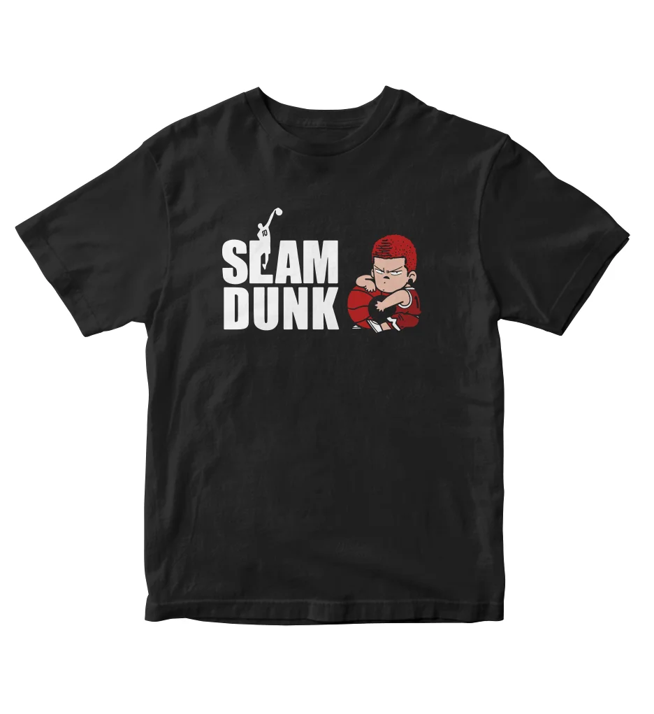 Забавная футболка с аниме Hanamichi Sakuragi Slam Dunk японский баскетбол манга унисекс A160