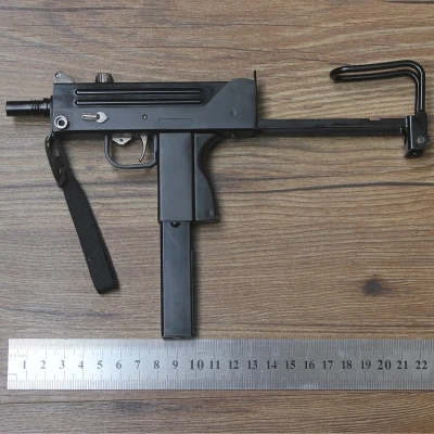 1:2. 5 Масштаб поддельный пистолет металлический США m10 MAC-10 винтовка игрушечный стрелковый пистолет Модель игрушка пулеметы металл