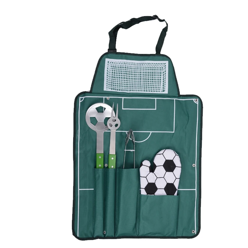 Набор инструментов для барбекю комплект из 5 предметов фартук вилка нержавеющей