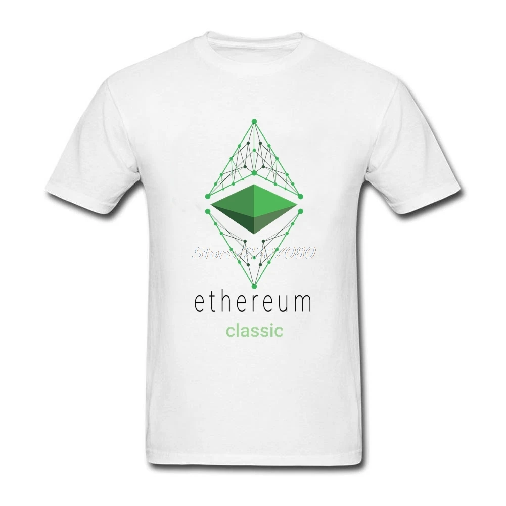 Футболка Ethereum мужская с коротким рукавом тенниска на заказ уличная одежда в