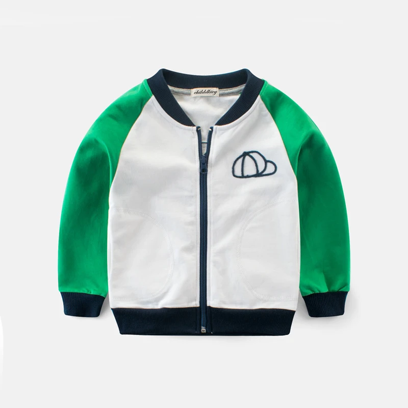 От 2 до 8 лет хлопковые куртки для маленьких мальчиков одежда 2018 г. весенне осенние