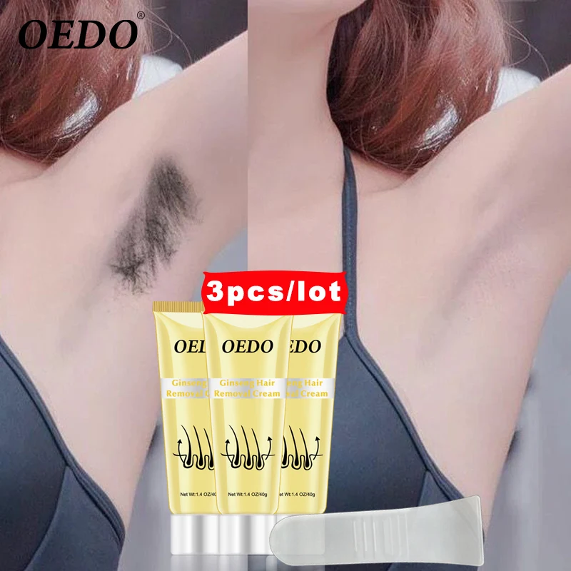 3 шт./лот крем для удаления волос женьшеня мужчин и женщин рук ног на теле сильное
