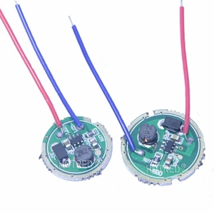 Светодиодный драйвер для CREE XPE драйвер фонарикаXBD XP-E, 1 шт., 10 шт., 3 Вт, 17 мм, 20 мм, 3,7 В постоянного тока, 1 режим, 5 режимов Светодиодный светодиодная XB-D
