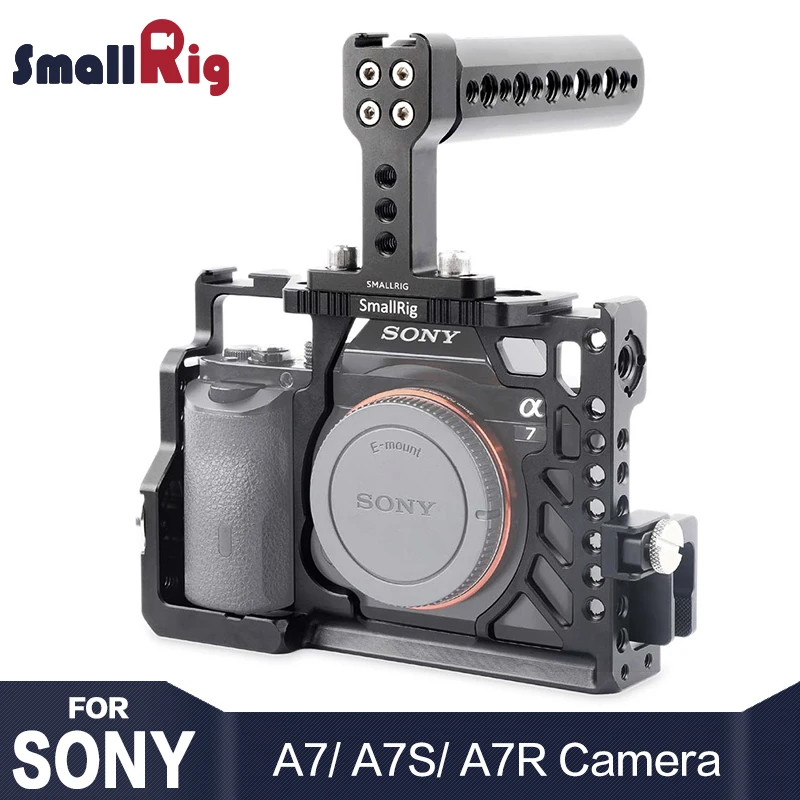 SmallRig камера клетка комплект для sony A7/A7R/A7S ручной Риг с верхней ручкой HDMI кабель зажим Arri розетка крепление