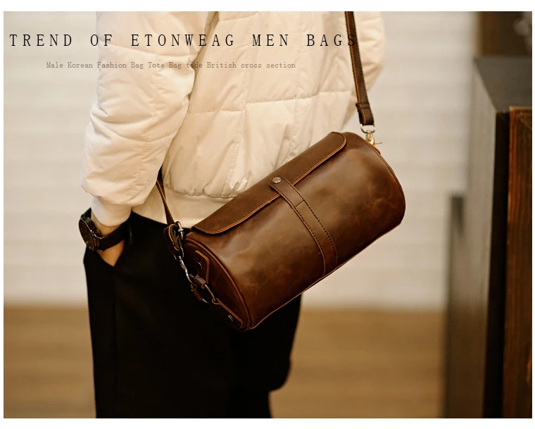 Сумка на плечо для мужчин и женщин кожаный мессенджер известного бренда деловая