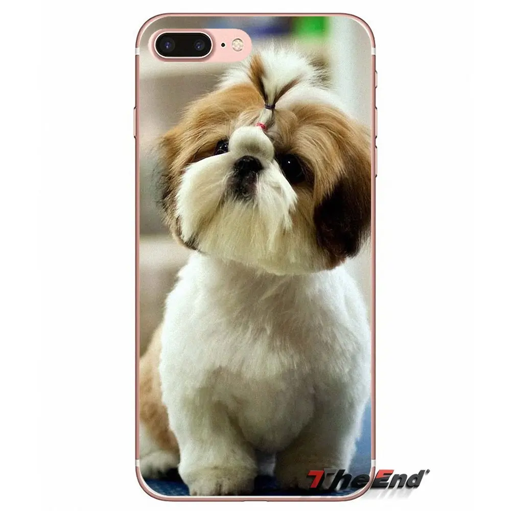 Мягкий прозрачный чехол для щенков собак shih tzu Huawei P Smart Y6 Ascend P8 P9 P10 Plus Nova P20 Lite Pro Mini
