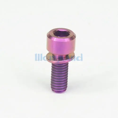 LOT 4 M6 x 16mm Purple TC4 GR5 Titanium Alloy Allen Hex Screw Column Cap Head Bolts For Bicycle | Обустройство дома