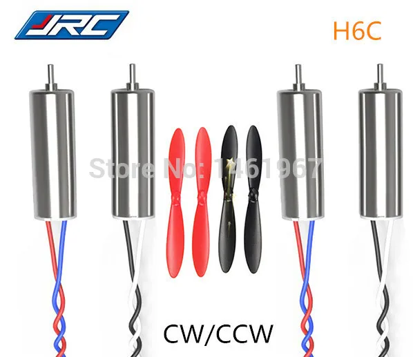 

JJRC H6C Spare Parts CW Motor CCW Motors +4pcs propeller for JJRC H6C RC Quadcopter
