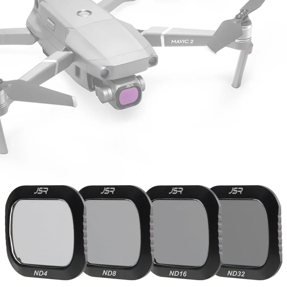 ND4 ND8 ND16 ND32 Для DJI Mavic 2 Pro фильтр ND4+ ND8+ 16+ 32+ ND64 стекло нейтральной плотности для DJI Mavic2 Pro/Профессиональная защита аксессуары для дрона - Цвет: ND4 ND8 ND16 ND32