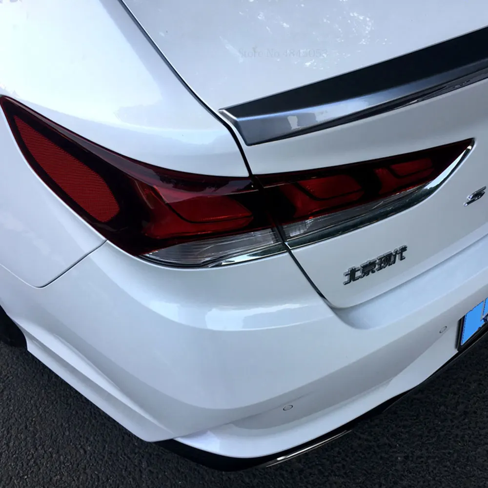 Подходит для hyundai Sonata 9, черный спойлер,,, высокое качество, АБС пластик, спойлер, грунтовка, цвет, заднее крыло автомобиля, задний спойлер багажника