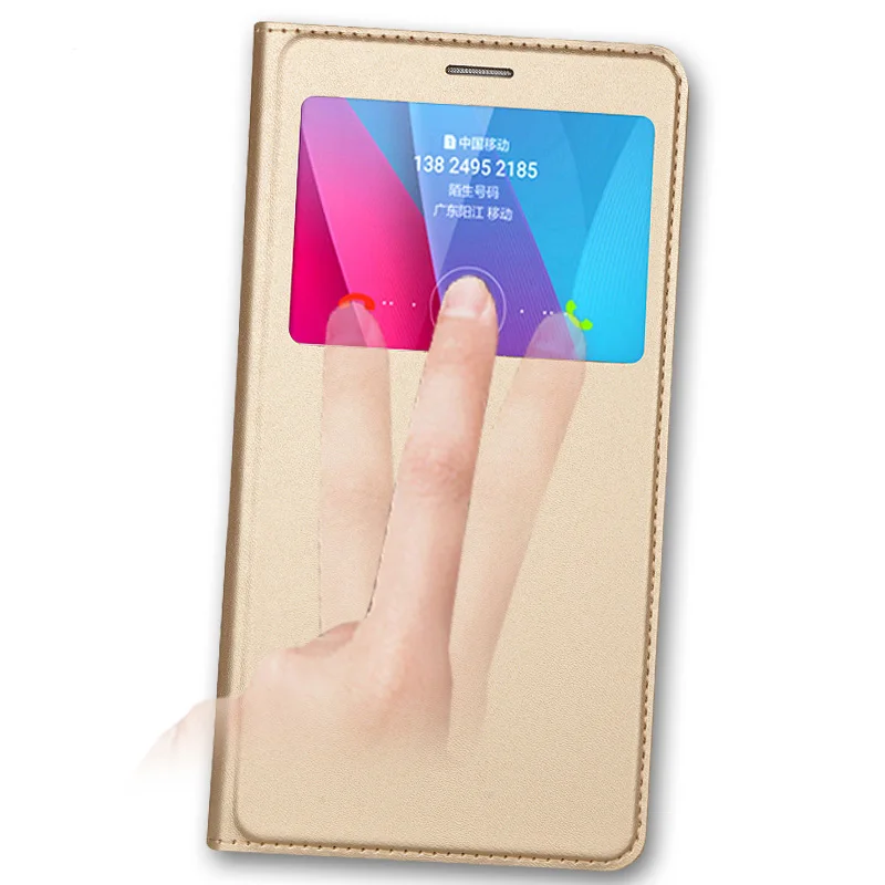 Чехол для Huawei Honor 5X Роскошный чехол из искусственной кожи с откидной крышкой GR5