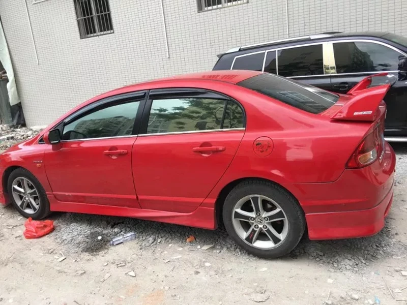 Для Honda Civic 2006-2011 спойлер высокого качества ABS Материал заднее крыло грунтовка цвет задний спойлер для Honda Civic спойлер FD2