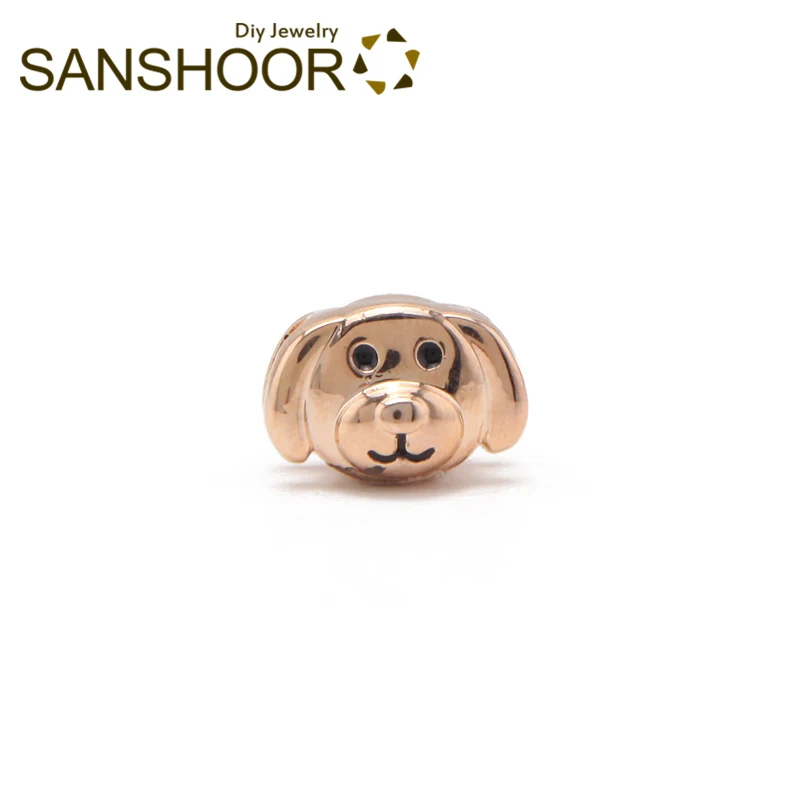 Кожаный браслет SANSHOOR Pekingese для защиты от собак 8 мм ширина 6 шт.|Шармы| |
