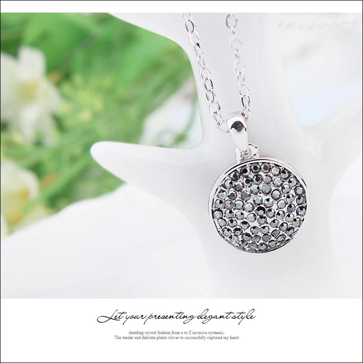 MALANDA Brand Crystals From Swarovski Fashion Round Pendants Necklaces Earrings For Women Wedding Jewelry Set Gift | Украшения и