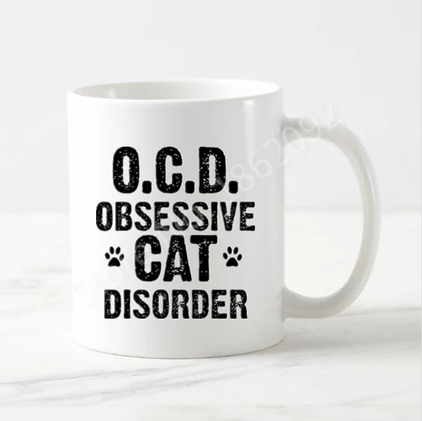 Горячая чайная чашка с кошками OCD кофейная кружка изображением акушерственного