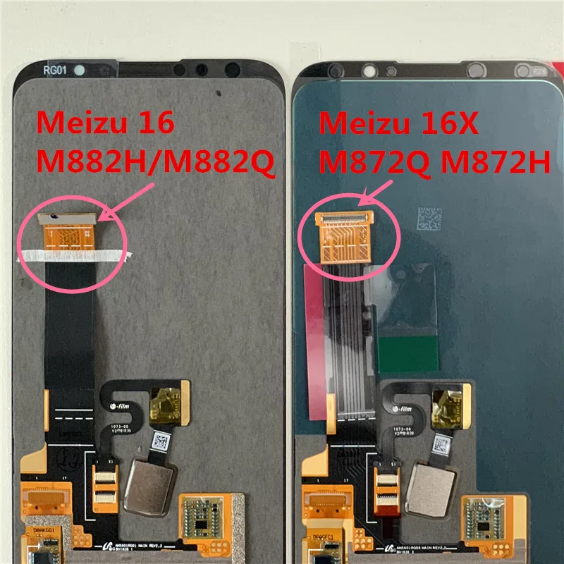 M& Sen для 6," Meizu 16X16 X AMOLED ЖК-дисплей с рамкой+ сенсорный дигитайзер для Meizu 16X M872Q/M872H дисплей