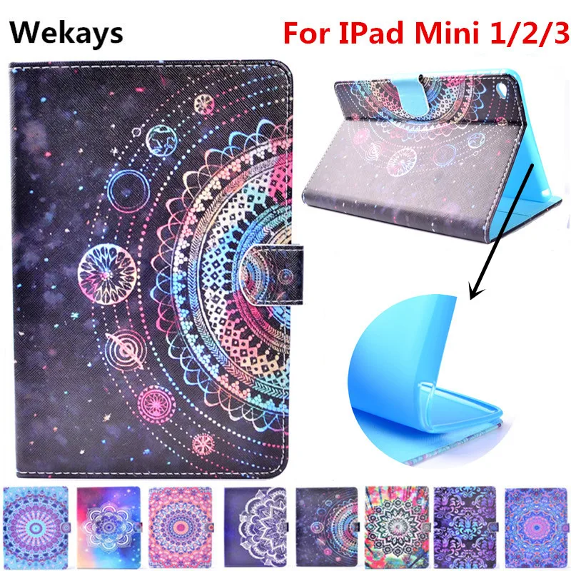 Wekays для Apple IPad Mini 1/2/3 умный кожаный флип чехол с подставкой 1 2 3 планшета Mini|case for