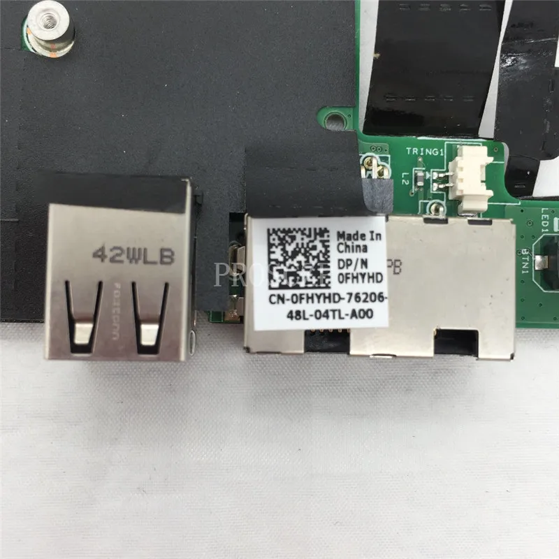 Для E5410 CN 0FHYHD OFHYHD FHYHD 09675 1 488.4gn02. 011 USB/ RJ 45 Vostro USB VGA Prot Ethernet плата питания