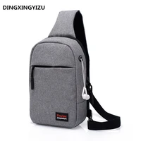 dingxinyizu fashion men chest pack canvas small single shoulder strap pack bags for women casual travel back pack holiday bag