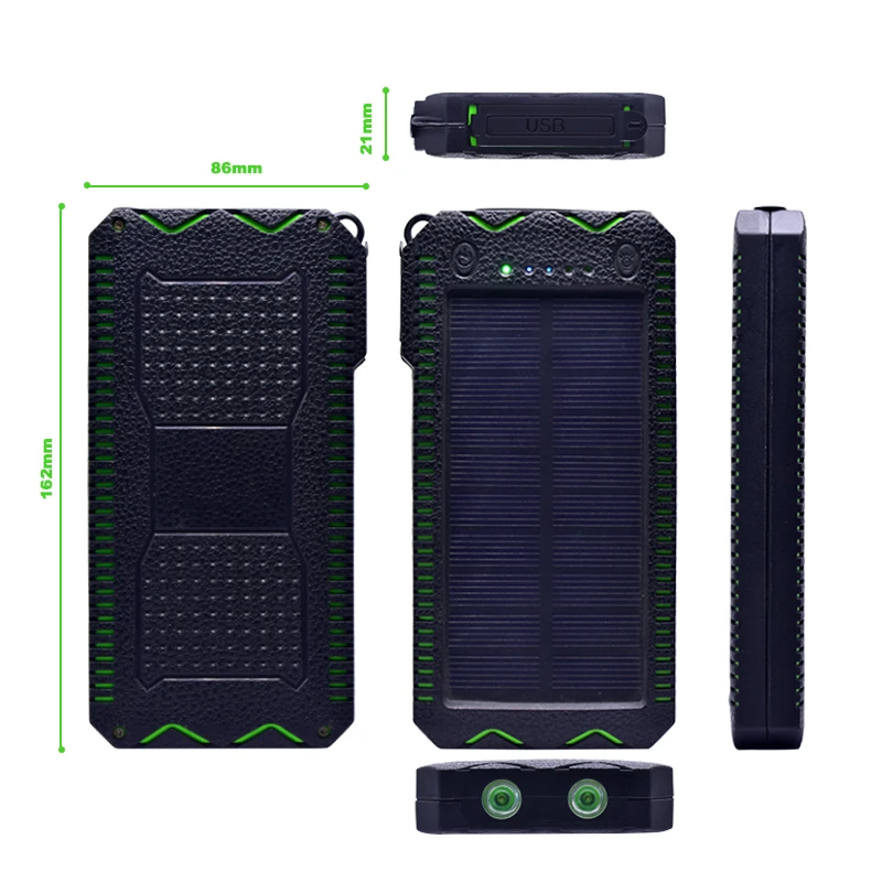 10000 mAh power Bank 3 в 1 Солнечная Внешняя батарея электрическая зажигалка для сигарет
