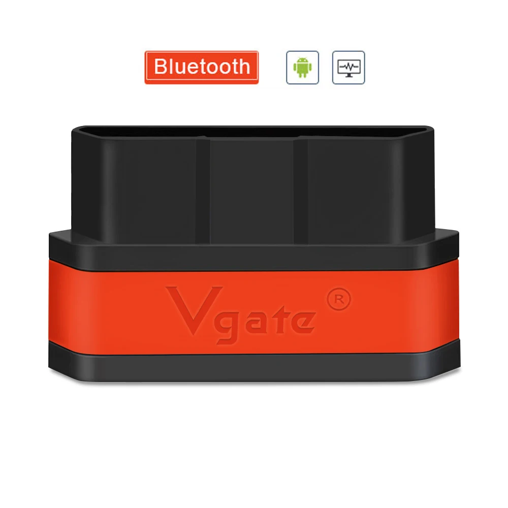 V2.1-black orange Vgate iCar2 ELM 327 Автомобильный диагностический OBD OBD2 сканер Bluetooth адаптер elm327 odb2 OBDII считыватель кодов PK elm327 V1.5 PIC18F25K80 - Цвет: V2.1-black orange