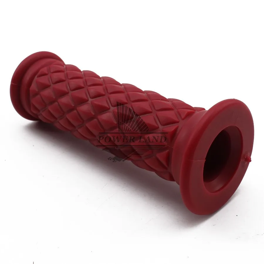 Красный 7/8 ''Ретро винтажный ручной Руль для Honda Suzuki Kawasaki Triumph Royal Enfield Cafe Racer Bobber