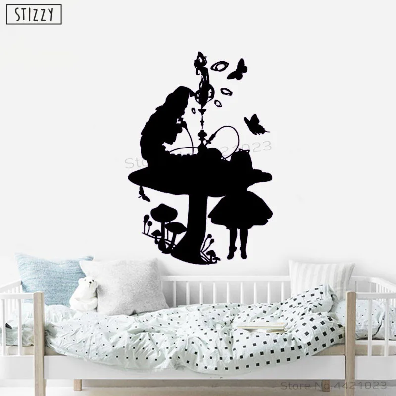 Настенная Наклейка stizzy Alice In Wonderland современные настенные наклейки украшение для