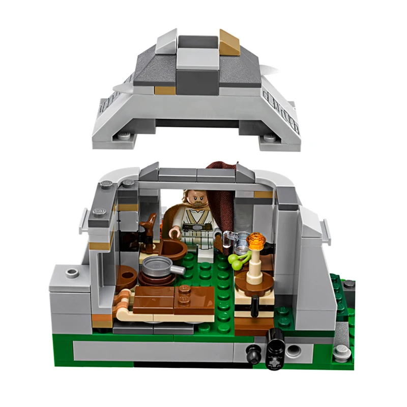 2019 Новый горячий джедай фильм войны дети Ahch To остров обучение и Legoings блоки