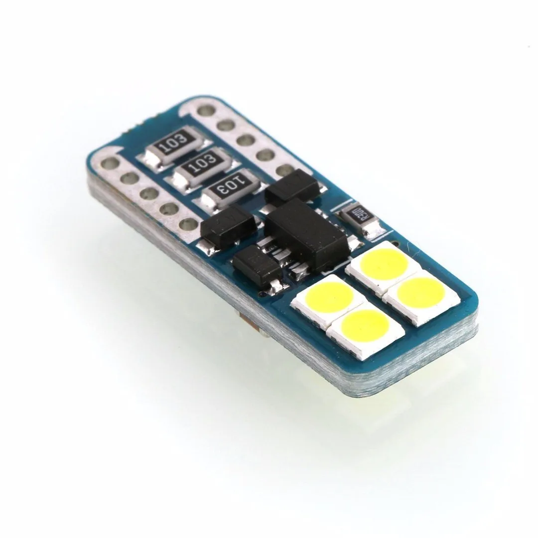 10 шт./лот T10 194 168 W5W 3030 8LED Canbus клиновидные боковые Ширина светильник лампы белого
