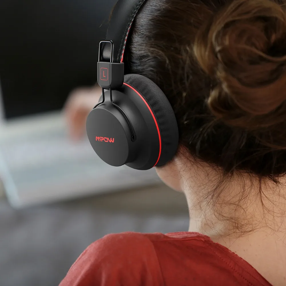 Mpow H1 беспроводные наушники HD Hi-Fi стерео наушники с шумоподавлением с микрофоном над ухом Bluetooth гарнитура для iPhone