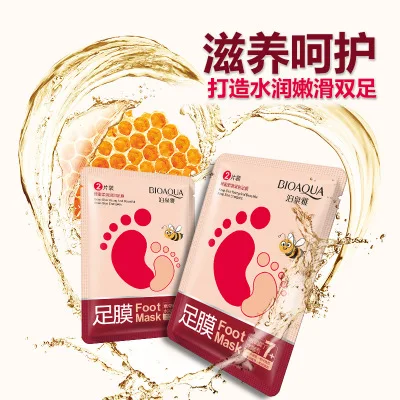 BIOAQUA, 2 шт./лот, отшелушивающая маска для пилинга ног, маска для тела и новорожденных, для удаления омертвевшей кожи, гладкие, энергичные носки, педикюр, уход за ногами