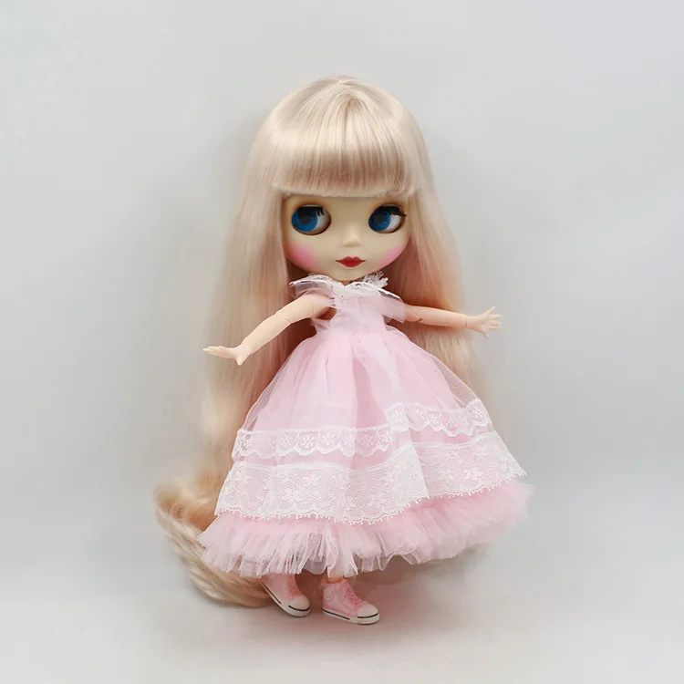 

ICY DBS Blyth Doll Series No.300BL339 Golden hair with bangs Frosted skin joint body 1/6 BJD
