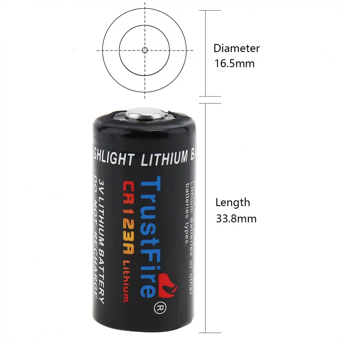 2 шт./лот TrustFire CR123A 3V 1400 мА/ч литий Батарея с предохранителем и универсальным