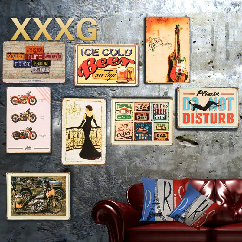 XXXG/Американский метоп украшение железная живопись Висячие бары восстановление