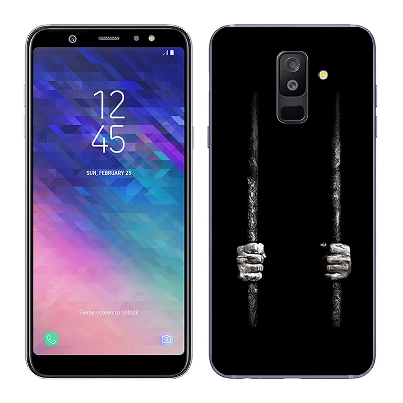 Для samsung Galaxy A6+() чехол для телефона прозрачный гелевый Чехол с рисунком бобов 6," для Galaxy A6 Plus мягкий тонкий силиконовый чехол