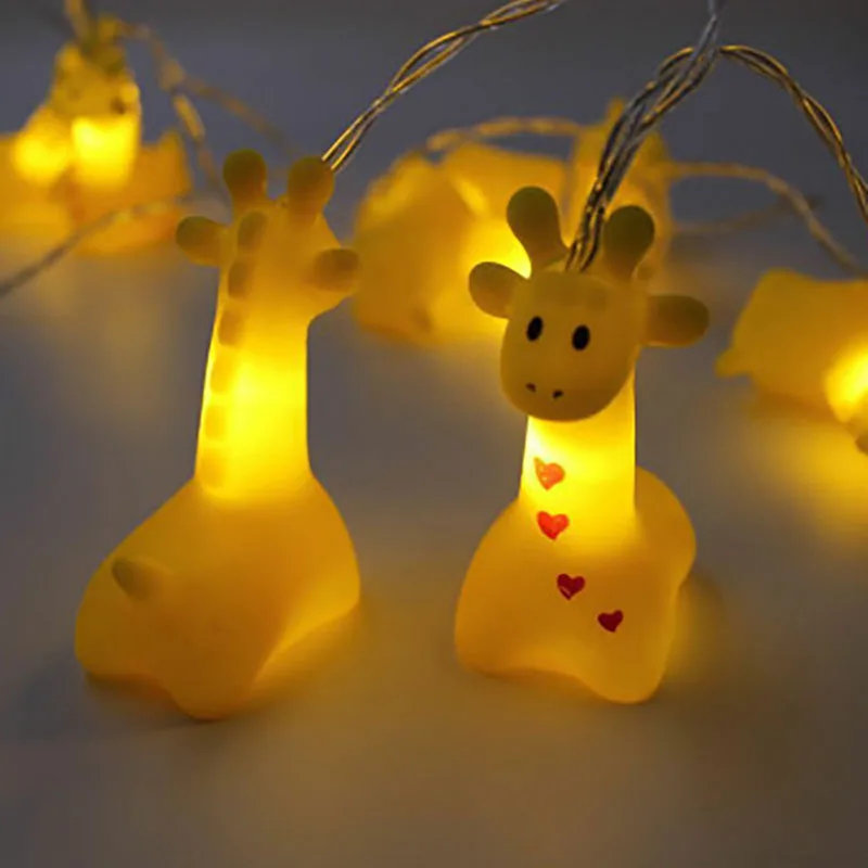 1,5 м 10LED Pet Жираф ночник Рождественская гирлянда сказочные гирлянды для детской комнаты вечерние свадебные украшения