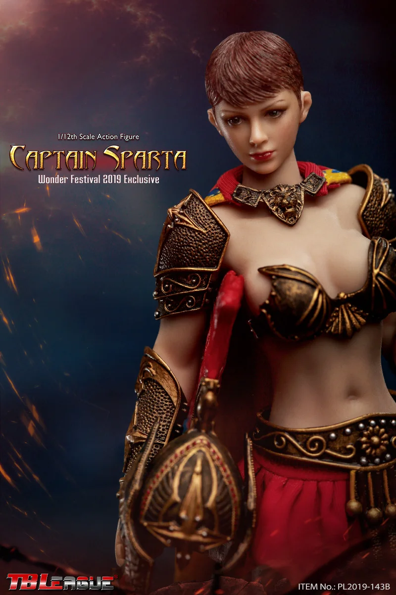 Бесшовная Женская фигурка TBLeague Phicen Wonder Festival 2019 Captain Sparta 1/12|1/6 figure|dam toysfigure 1/6 |