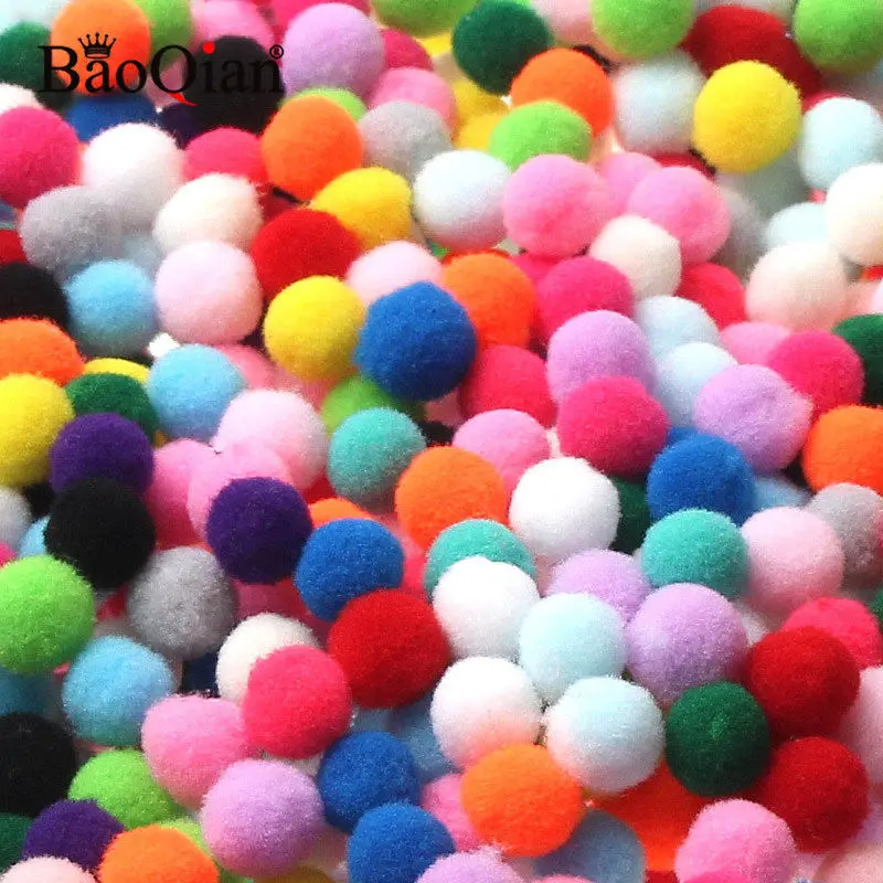 Mixed Помпоном 8/10/12/15/20 мм мягкий Pompones пушистой плюшевой ткани ремесла Сделай Сам Pom Poms мяч помпоном Свадебные украшения домашнего декора Швейные принадлежности - Цвет: Mixed