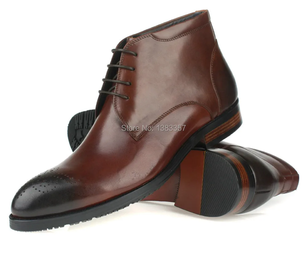 fashion mens ankle boots genuine 