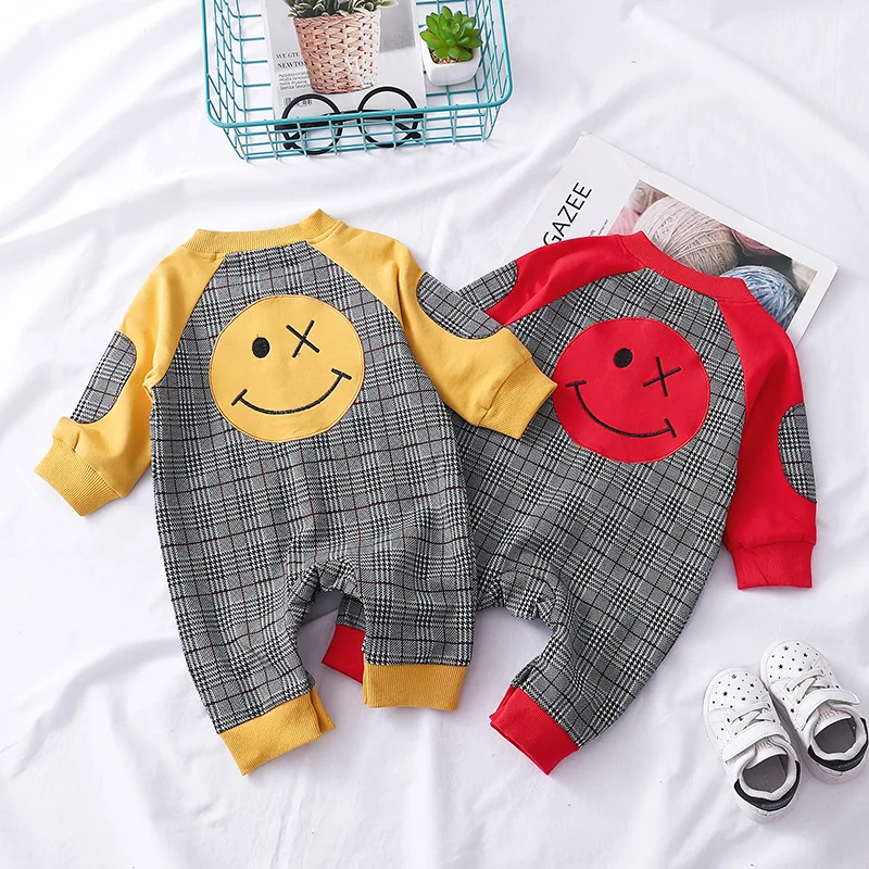 2019 spring autumn new cotton baby boys climb clothes knitted wear outside Velcro suits | Детская одежда и обувь