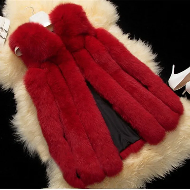 Модный настоящий цельный жилет из лисьего меха зимний женский меховой верхняя