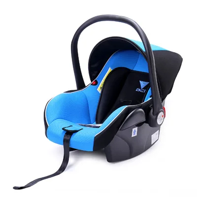 blue and black Детское автомобильное безопасное сиденье для маленьких девочек и мальчиков 2 в 1, детская корзина для коляски двойного назначения для Suitable0-2 лет, переносная Автомобильная корзина B - Цвет: blue and black
