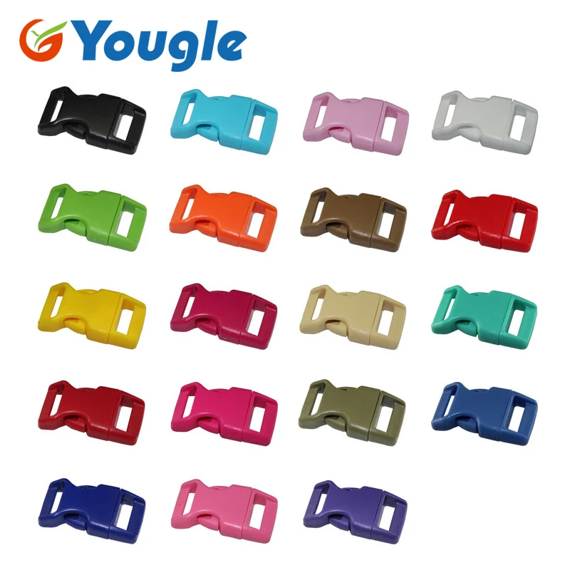 YOUGLE 100 шт 5/8 &quotбоковая выпуклая контурная изогнутая Пряжка для сумки DIY тесьма