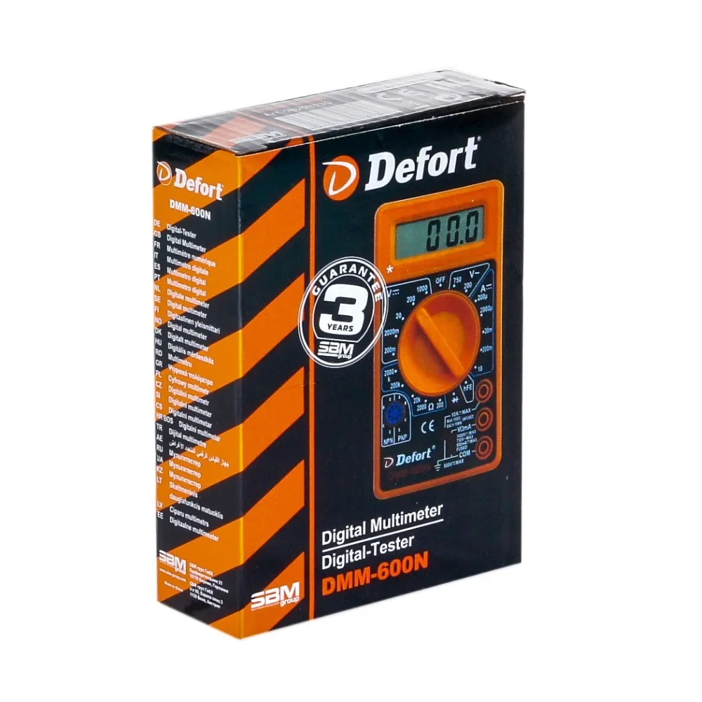 Детектор цифровой Defort DMM 600N (750 В 10А)|digital multimeter|multimeter digital |