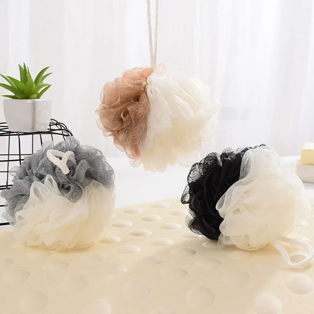 2019 новая мочалка из люфы губка для душа Pouf сетка мяч Отшелушивающий премиум