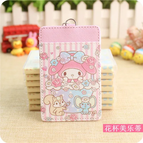 K 1 шт. мультфильм my melody little, две звезды, искусственная кожа, карта для кредитных карт, автобусная карта, коллекция для девочек - Цвет: K